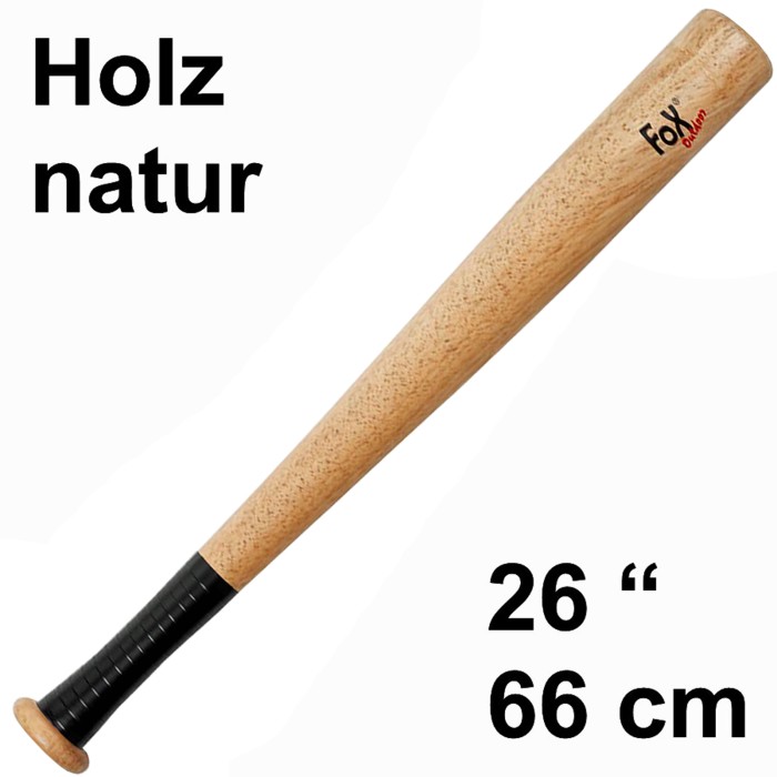 Fox Outdoor Baseballschläger "American Baseball" Holz natur 26"=66 cm